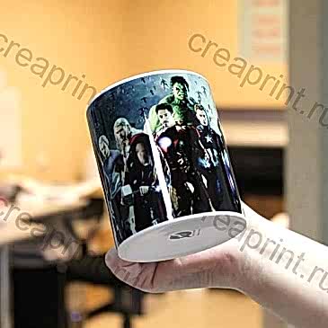 Кружка с супергероями