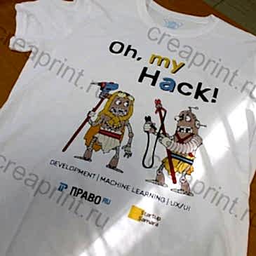 Футболка с печатью 